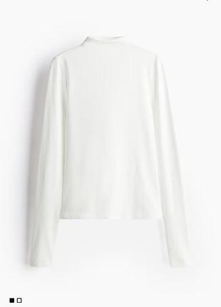 Лонгслів жіночий h&m білий розмір m