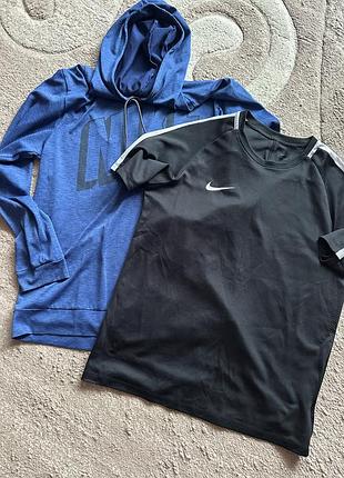 Футболка чоловіча nike чорна, худі чоловіче nike синє