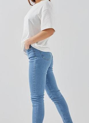 Блакитні джинси скінні denim co з високою посадкою (eur 38 / m) в ідеалі