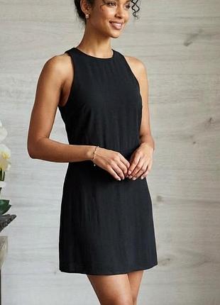 Шикарное черное платье платье платье сарафан h&amp;m вырезы по бокам базовая идеальная