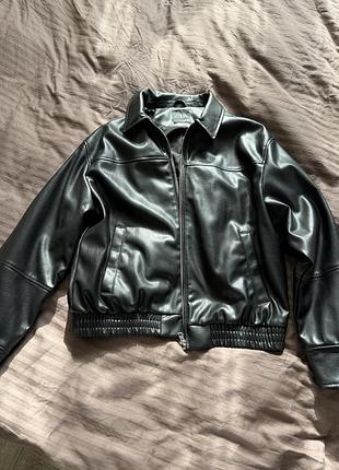 Бомбер  zara чорний 6