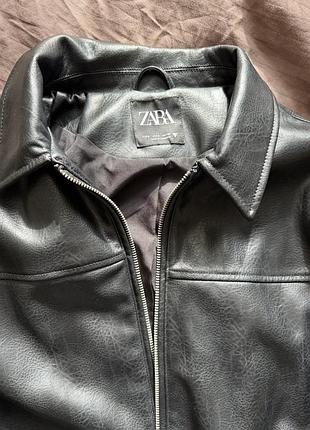 Бомбер  zara чорний 4