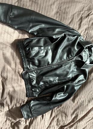 Бомбер  zara чорний 3