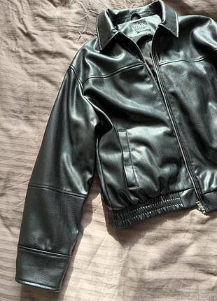 Бомбер  zara чорний 2