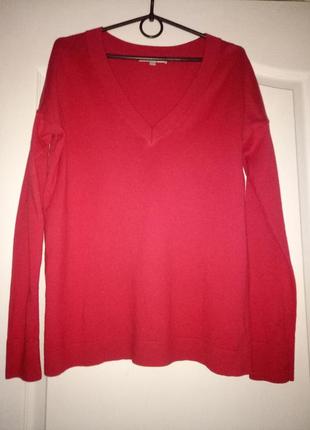 Gap medium. приятный натуральный джемпер свитер пуловер с приспущенным плечом1 фото