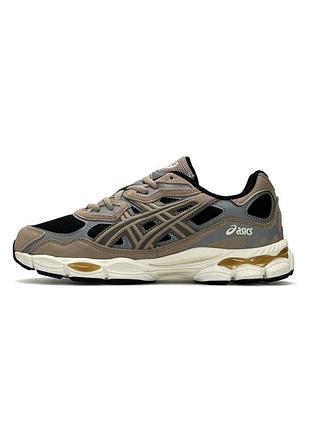 Кросівки чоловічі asics gel-nyc brown grey