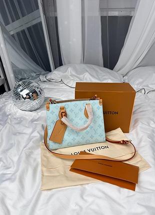Сумка onthego pm monogram mint monogram textile