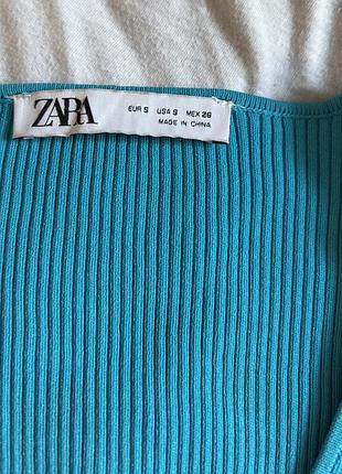 Топ блакитний zara розмір s 2