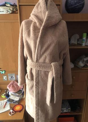 Халат мягусенький, подвійний, внутрі фліс, размер s. topshop.