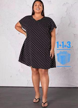 Сукня в горошок shein 32/34 батал