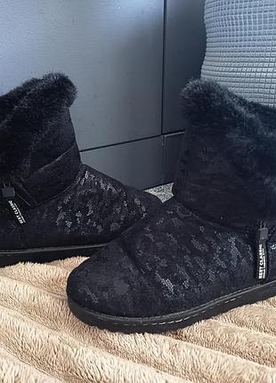 Угги черные замшевые угги 39 40