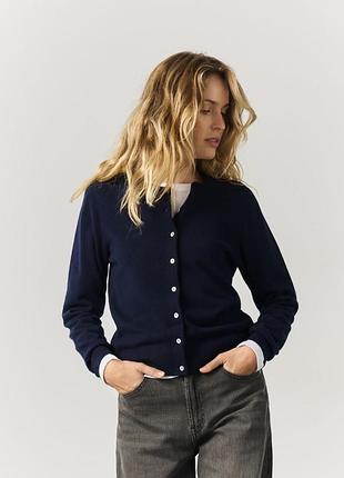 Кардиган жіночий на гудзиках темний синій dkny