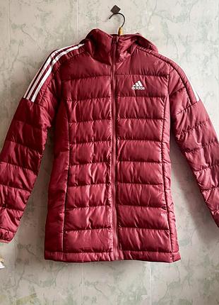 Жіноча демісезона куртка adidas із капюшоном