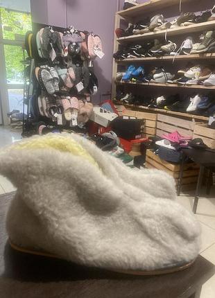 Капці чоловічі теплі сірі хутро