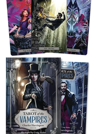 Карты таро вампиров - tarot of the vampires , 78 карт, на английском