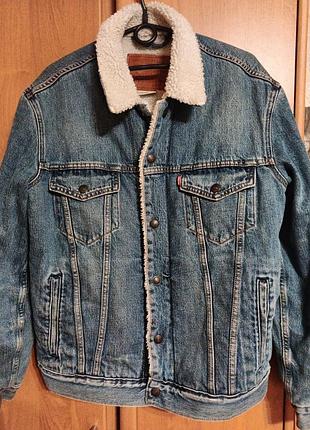 Куртка чоловіча джинсова levi's тепла