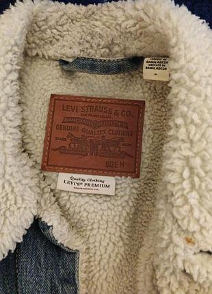Куртка чоловіча джинсова levi's тепла 3
