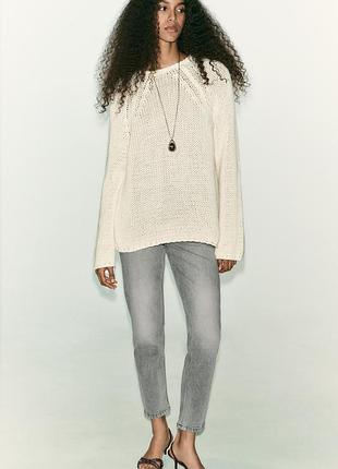 Женские джинсы zara серые