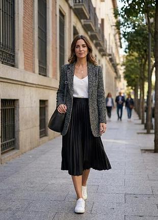 Подовжений твідовий піджак / кардиган zara (розмір s)