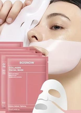 Маски для обличчя bosnow collagen facial mask (5 шт)