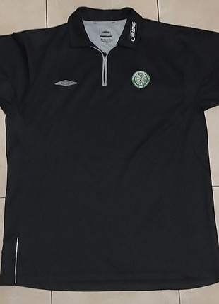 Umbro celtic fc 2004-2005 training kit 1/4 zip vintage polo shirt