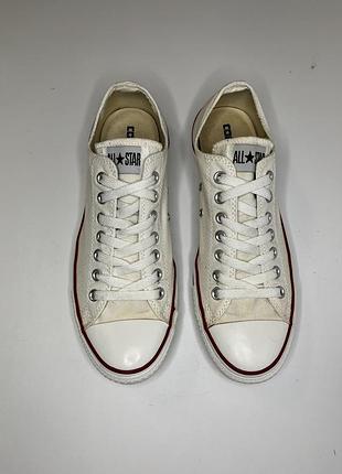 Converse белые текстильные кеды