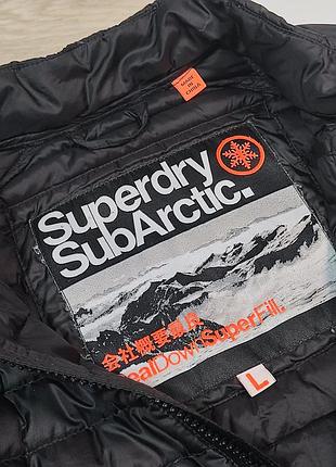 Мужской пуховик superdry. размер м. 5
