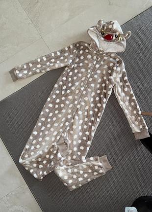 Дитячий кігурумі комбінезон домашній флісовий фліс плюшевий плюшевый домашний комбинезон кигуруми детский