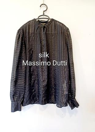 Шелковая воздушная блуза от massimo dutti