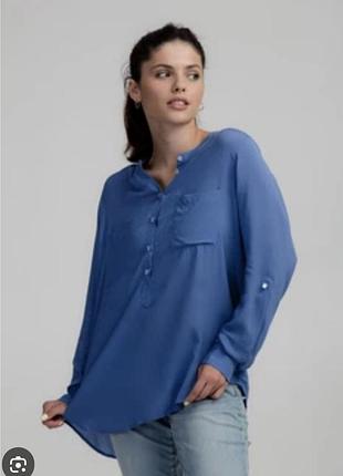 Жіноча блуза від бренду h&m насиченого бірюзово-синього (teal) кольору