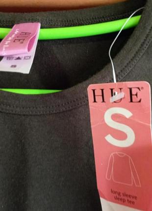 Лонгслив hue темный зеленый 2