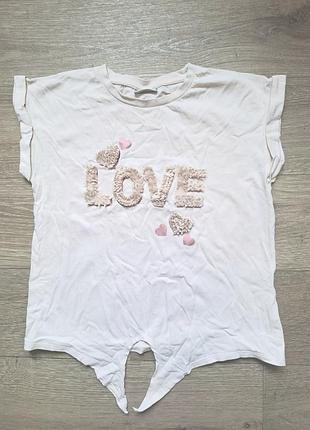 Футболка love, cotton.