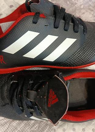 Футзалки дитячі adidas predator чорно-червоні, розмір 34