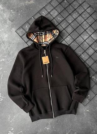 Новинка мужская теплая соп худи burberry на флисе