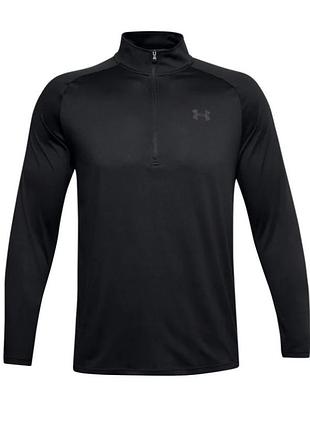Чоловіча футболка з довгим рукавом under armour men's tech 1/2 zip 2.0 кофта лонгслів