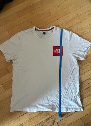 Футболка чоловіча the north face біла, розмір xl