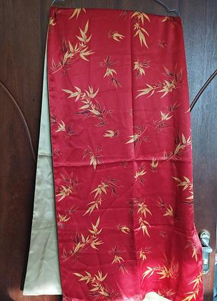 Новый двусторонний палантин yaling designs из 100% натурального шелка, 196х55 см