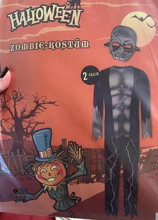 Костюм зомбі хелловін halloween george 110-116,  122-128