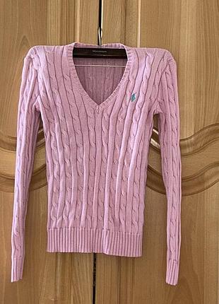 Джемпер в косычке кофта polo ralph lauren xs-s оригинал