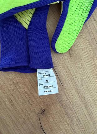 Adidas воротарські рукавиці adidas x gl pro signal green / energy ink