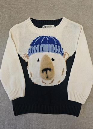 Свитер новогодний для мальчика h&amp;m