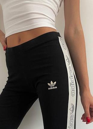 Лосины леггинсы адидас adidas котоновые хлопковые спортивные для спорта тренировок