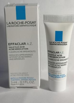 La roche-posay effaclar a.z. gel cream гель крем проти недоліків проблемної шкіри, 3 мл