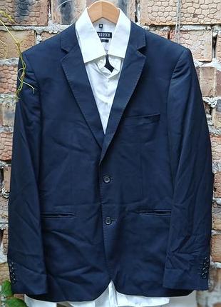 Мужской костюм-двойка zara man оригинал (шерсть + мохер) р. 52/42