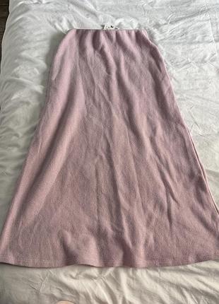 Новая миди юбка zara, размер s, 46% cotton