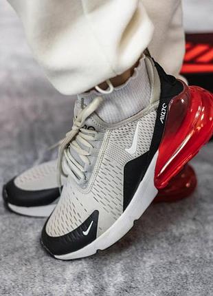 Чоловічі кросівки nike air max 270 grey red / smb+ 🔗