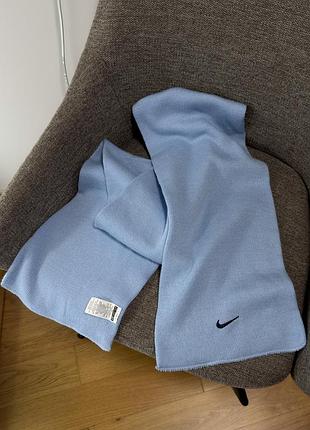 Шарф унісекс nike блакитний 152х22 см