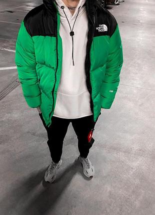 Пуховик the north face 700 зеленый 2