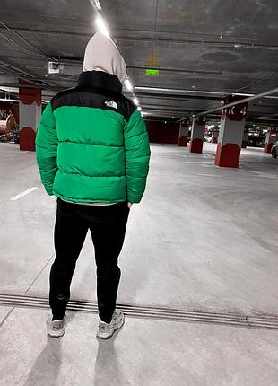 Пуховик the north face 700 зеленый 4
