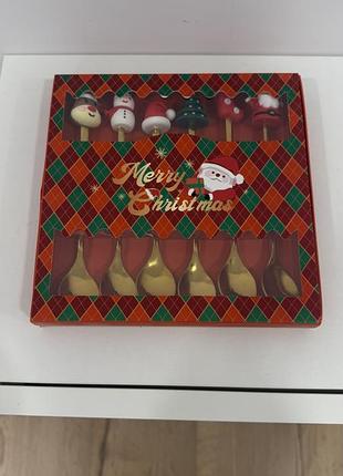 Набір чайних ложок merry christmas